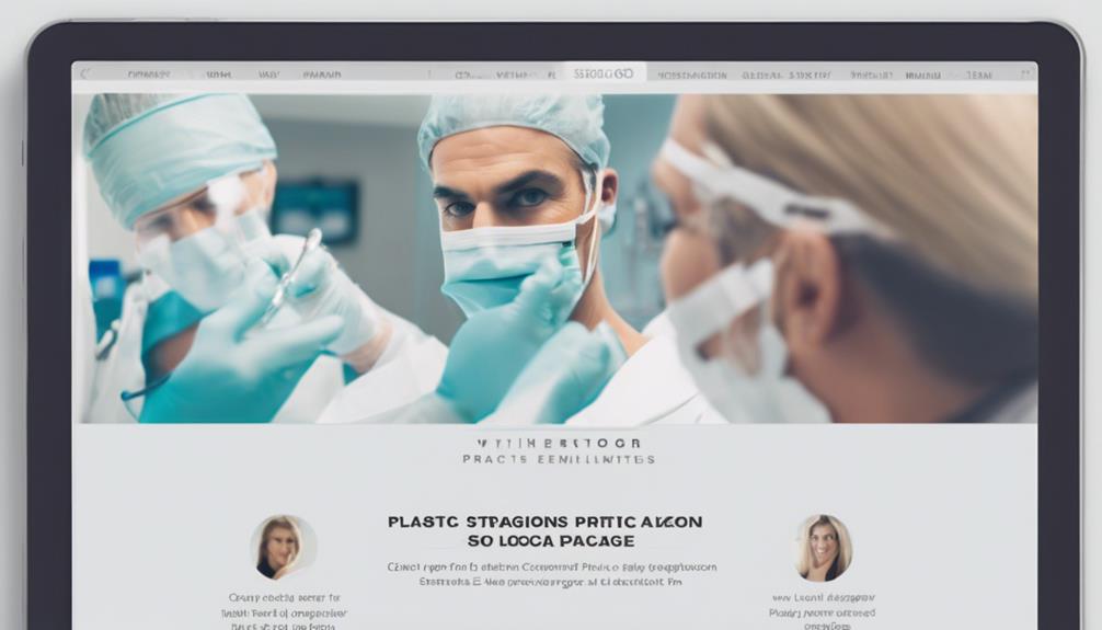 optimizing plastic surgeon websites